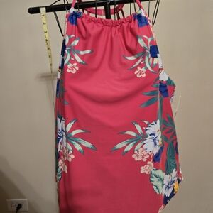 Lane Bryant Pink and Blue Floral 2piece Swimsuit 28w